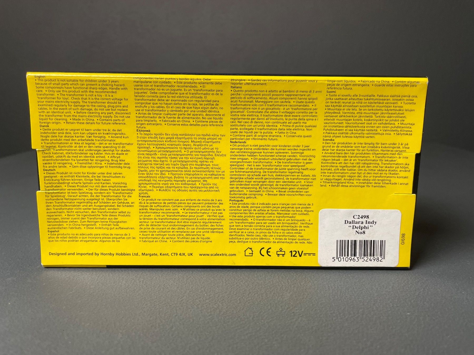 Carrera Piste: Scalextric C2498 Dallara Indy Delphi #8 – Nuovo (secondo la descrizione) da Genthod venduto da lightyear63 7