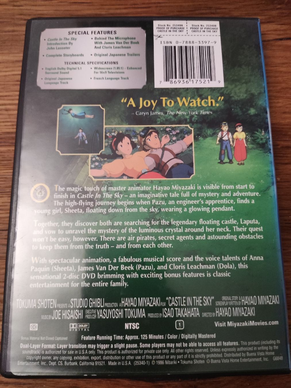 Tutti i DVDs: Castle in the Sky (DVD) 2-disc Code 1 – Usato da Oberembrach venduto da giu_7ksd 1