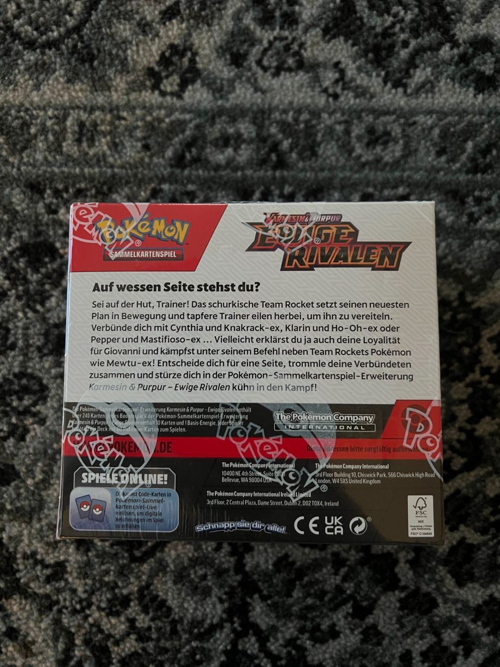 Pokémon Carte collezionabili: Pokemon Ewige Rivalen Display DE – Nuovo e nell'imballaggio originale da Villmergen venduto da Rigiflitzer 1