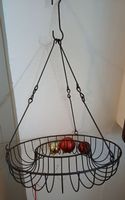 Praktischer Hängender Korb aus Metall,Vintage,für  Osterdeko
