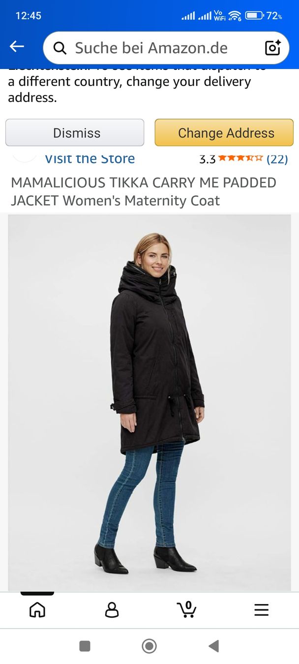 Mamalicious Giacche: Umstandsjacke für Winter: Mama licious Jacket Damen blau S – Usato da Pfäfers venduto da Gadonis 7