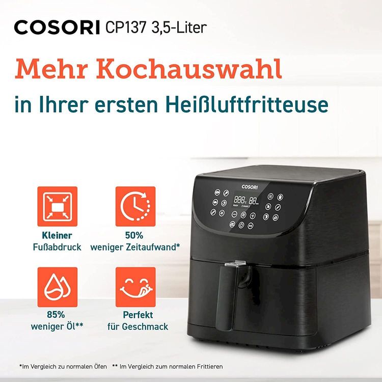 COSORI Heißluftfritteuse Premium 3,5L | Kaufen Auf Ricardo