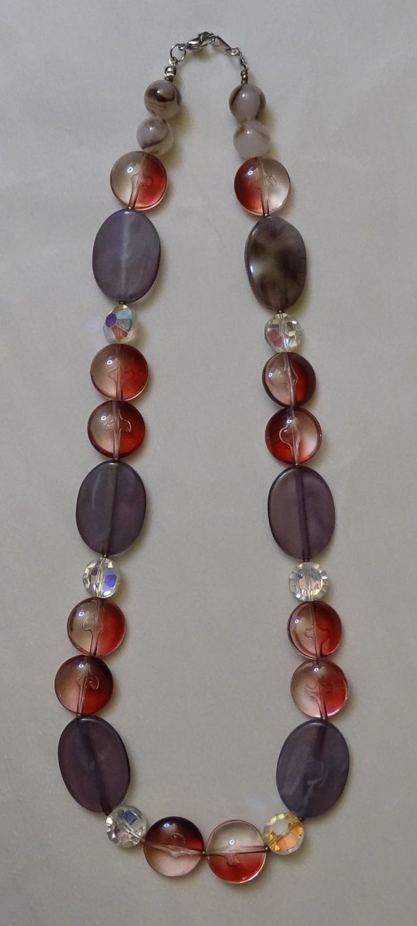 Catenine: ***TOP*** Perlenkette Rot-Braun ***TOP*** – Usato da Zofingen venduto da Felix459