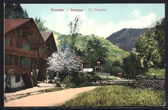Cartes postales: AK Ormont-Dessous, en Cergniat – D'occasion à Berlin par bartko-reher