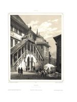 Bern Rathaus Tonlithographie von Deroy