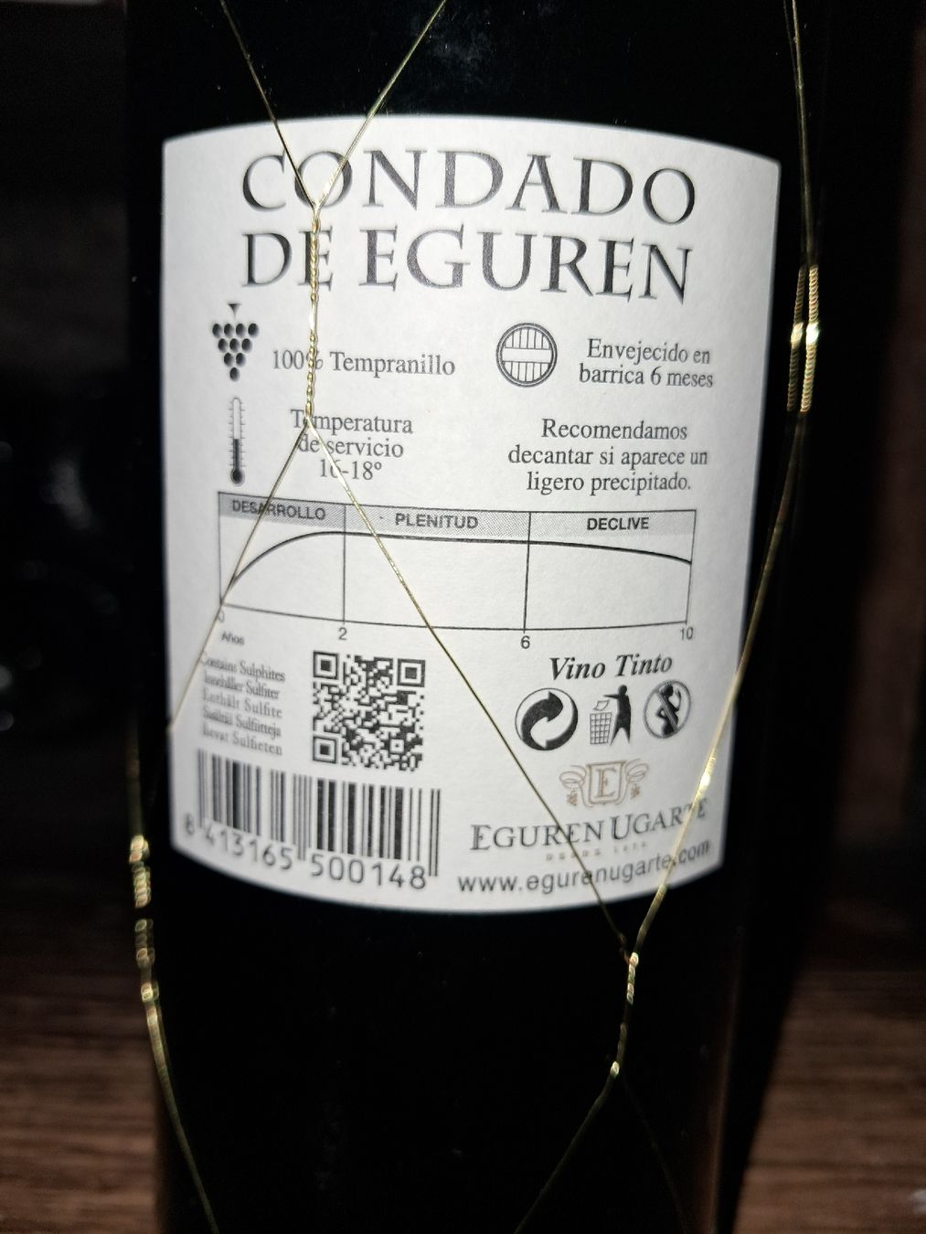 Vino: Condado de eguren tempranillo 2012 – Nuovo e nell'imballaggio originale da Le locle venduto da juliensaran 3