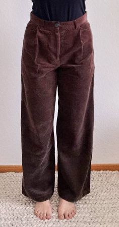 SESSUN Pantalon Velour Côtelé Brun femme (38 CH) (40 FR)