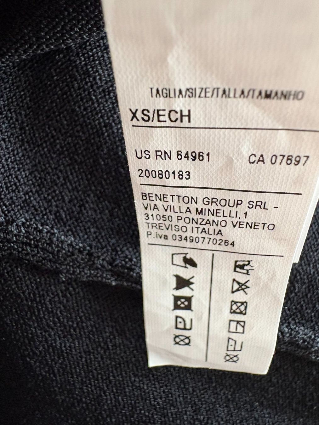 Benetton Vestiti: Benetton Sommerkleid, schwarz – Usato da Zürich venduto da Ulilu22 2