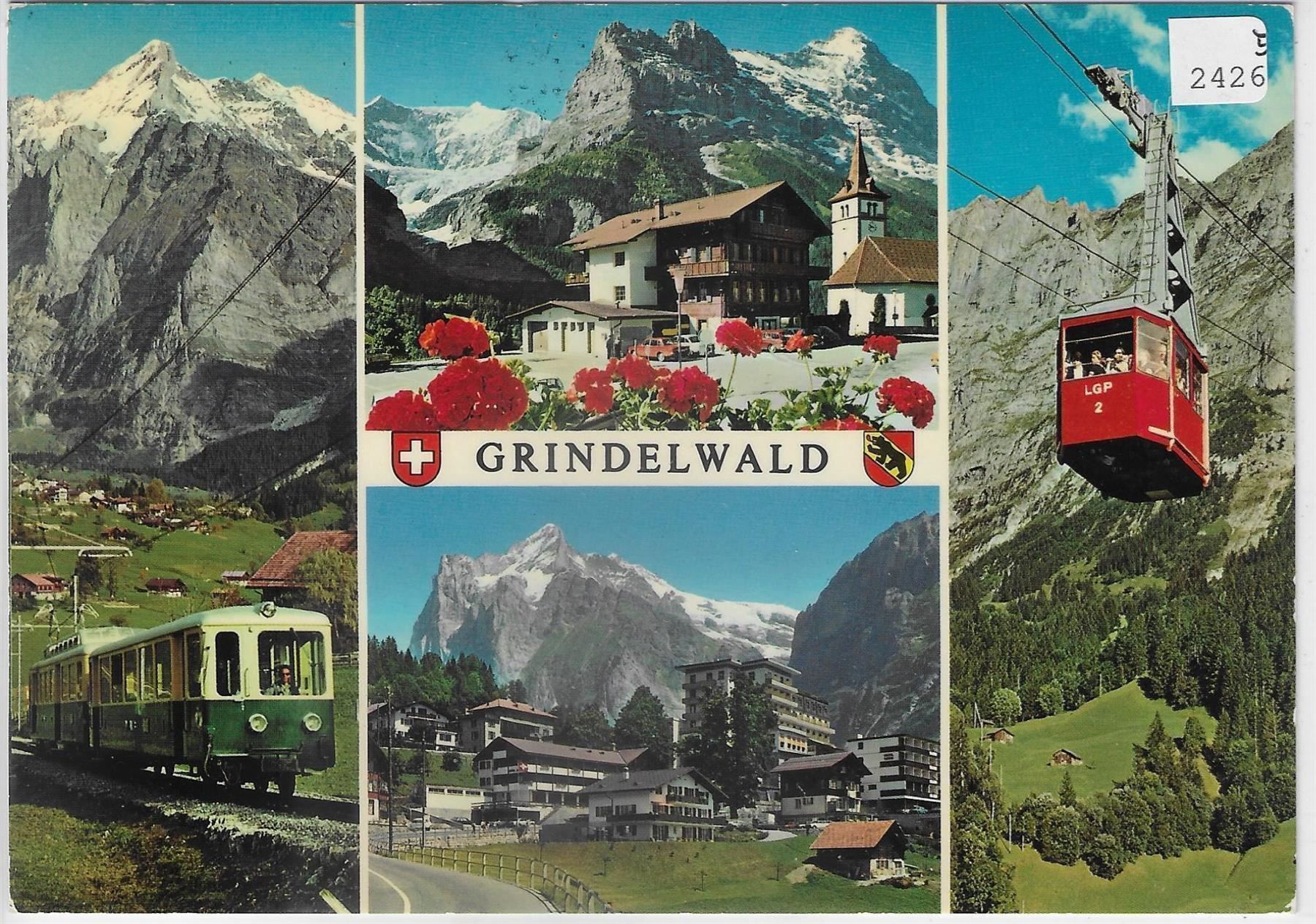 Cartes postales: Grindelwald - Luftseilbahn, Bahn – Antique à Ettingen par Kartenplanet