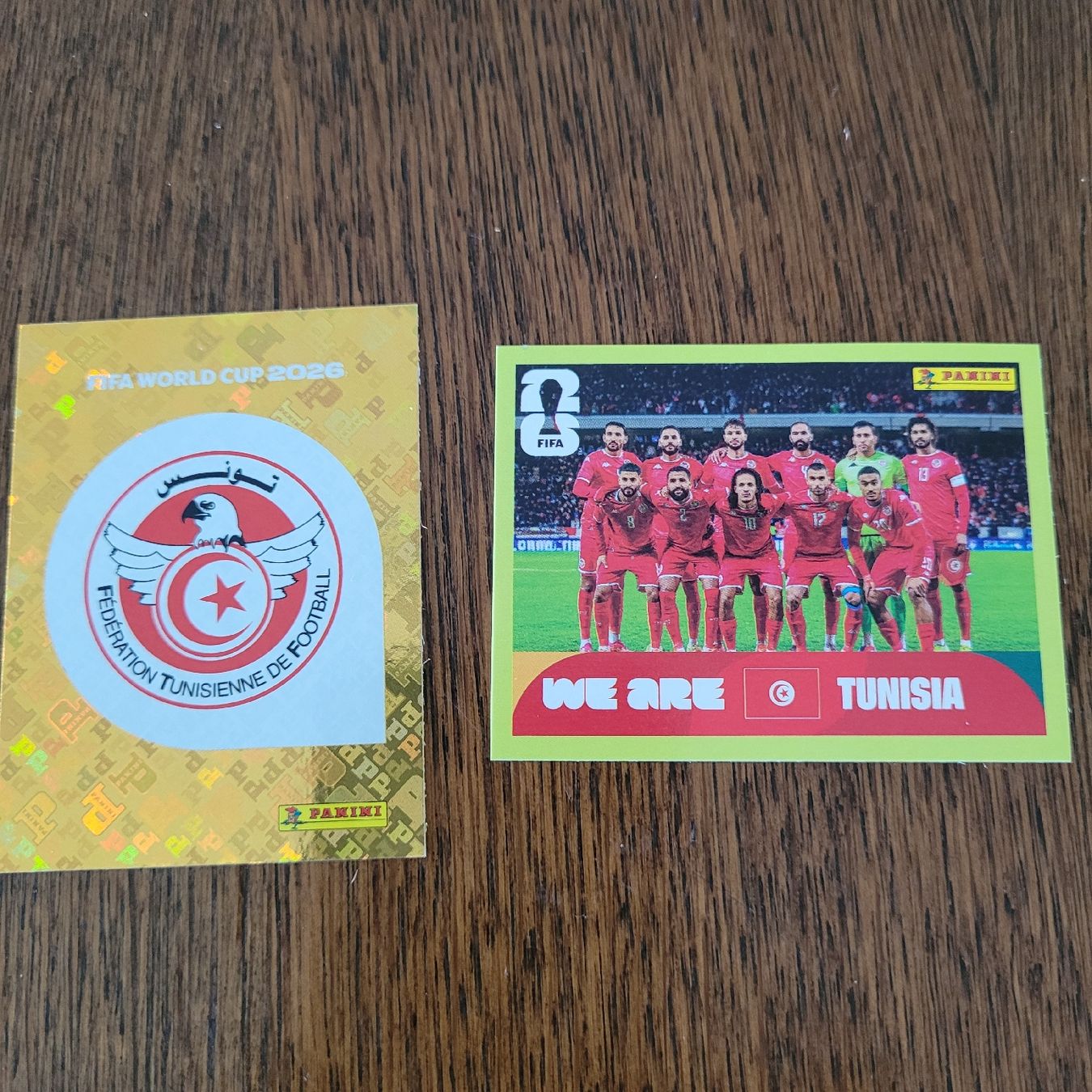 Panini Sammelbilder & Trading cards: Panini26 TunesienWappen und Manschaft – Neu (gemäss Beschreibung) aus Winterthur von Flomal