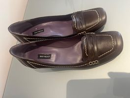 Lederschuhe NAVYBOOT Gr. 36 braun Absatzschuhe Damenschuh...
