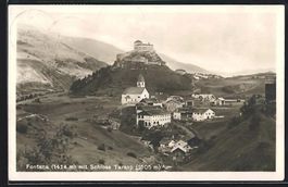 Fontana, Ortsansicht mit Schloss Tarasp