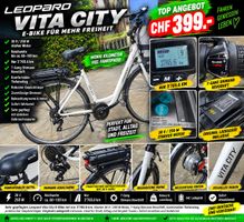 LEOPARD VITA CITY E-Bike  mit Gepäckträger, Top Zustand!