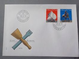 1974, FDC, Europa, Serie