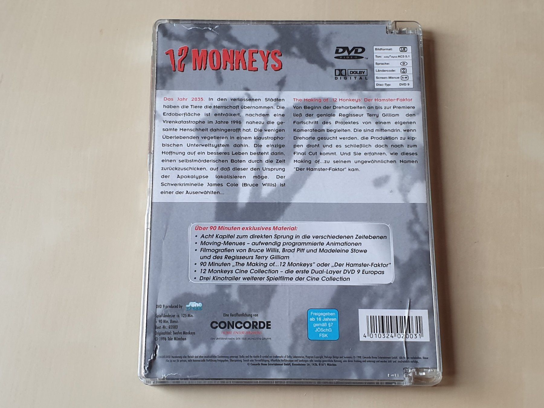 Tous les DVDs: 12 Monkeys – D'occasion à Stansstad par collectorsshop 1