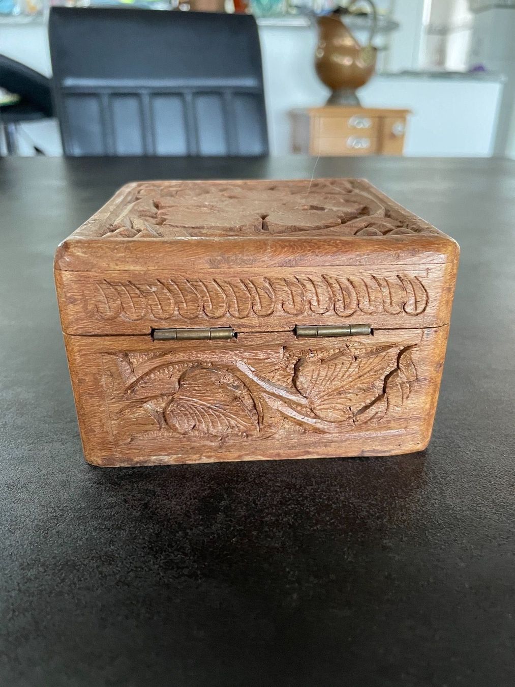 Dosen: Ancienne Boîte en Bois Sculpté – Gebraucht aus Vallamand von Bricbracbroc82 5