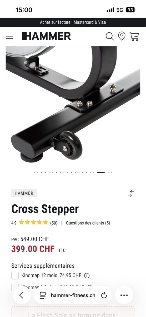 Vélos d'appartement: Cross stepper hammer – D'occasion à Perroy par MR6. 6