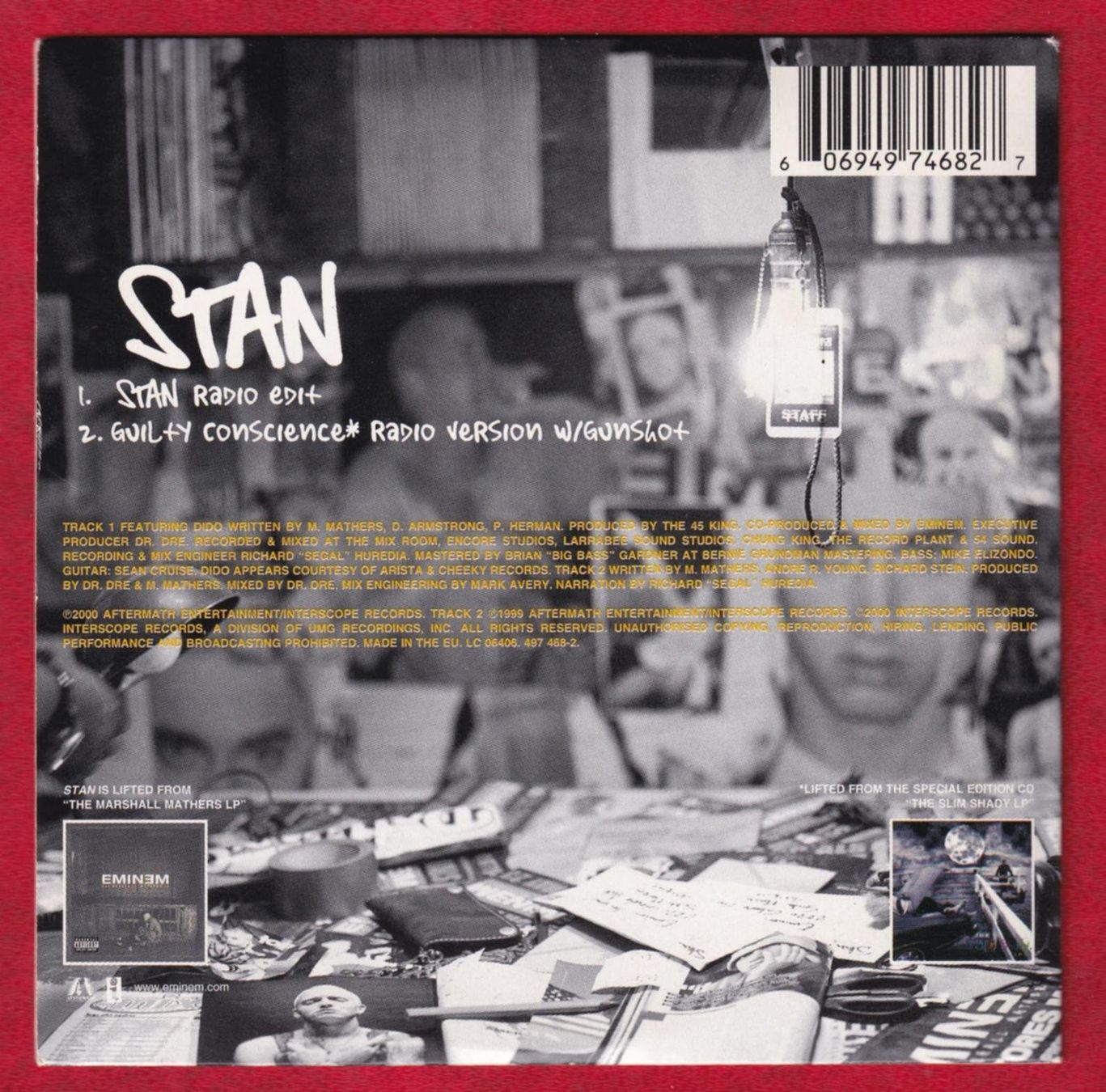 CDs: Eminem - Stan (CD-Single) – Gebraucht aus Zürich von Pfluftl2000 1