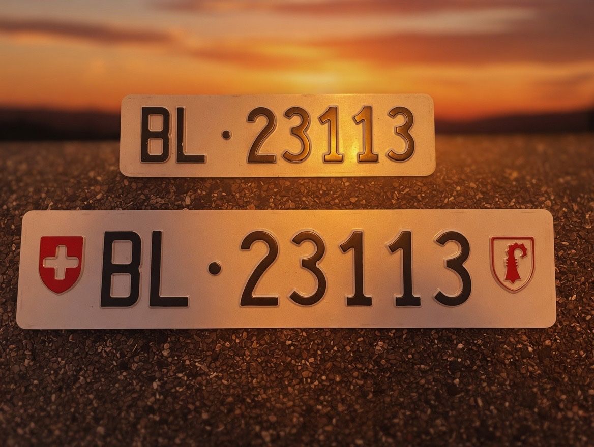 Insegne: BL 23113 Kennzeichen Kontrollschild Autonummer Nummernschild – Usato da Oberdorf BL venduto da BB-Racing 1