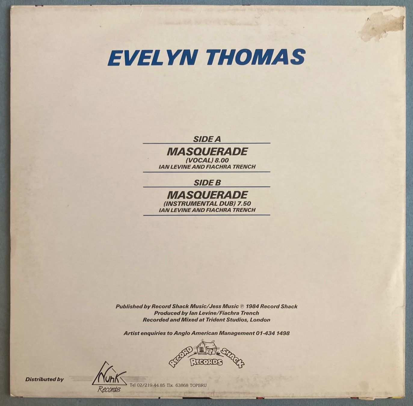 Dischi in vinile: EVELYNE THOMAS - MASQUERADE – Usato da Poliez-Pittet venduto da Newtown-Records 1
