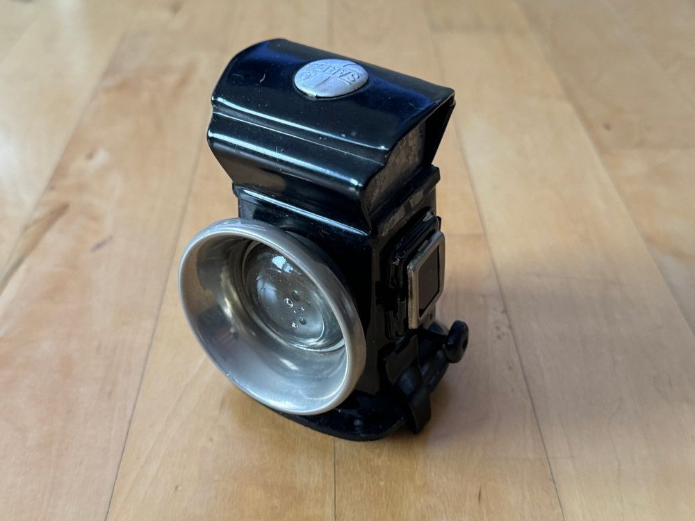 Lampe Phare Vélo Vintage UNION K10713 – Fabriquée En Allemagne (noir/blanc)