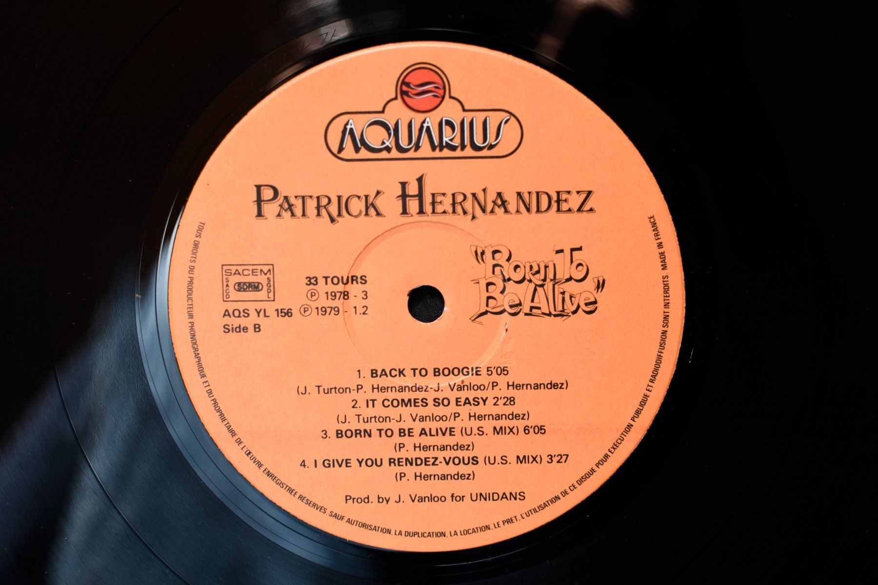 Vinyles: Patrick Hernandez - Born to Be Alive – D'occasion à Belmont-sur-Yverdon par ag97 3