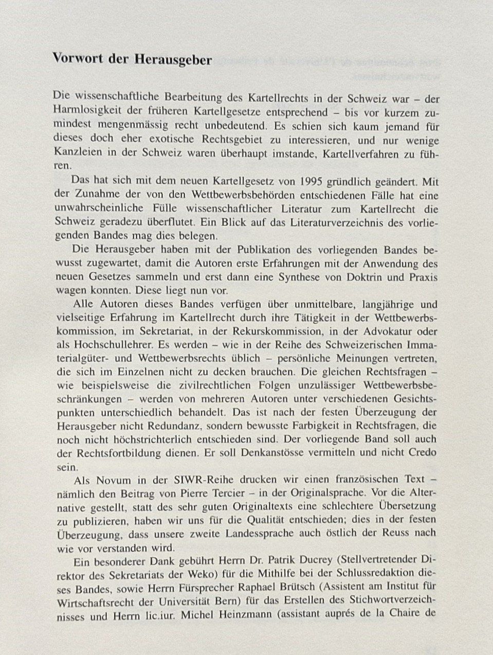 Libri: Das Schweizer Kartellrecht (2000) – Usato da Bern venduto da Mattthias 3