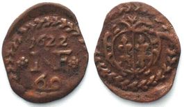 FUGGER-NORDENDORF Kipper Kreuzer 1622 NIKOLAUS Kupfer SELTEN