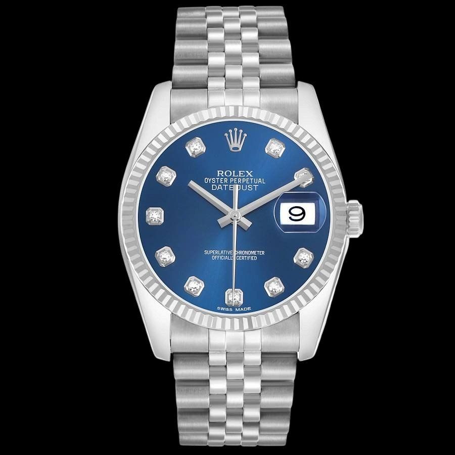 Rolex Uhren: ROLEX DATEJUST quadrante blu con diamanti, ref. 116234 – Gebraucht aus Grancia von Gioielleria_DoroTi