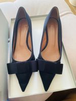 MARNI Pumps, Satin, nachtblau, Gr 39, NP 895CHF