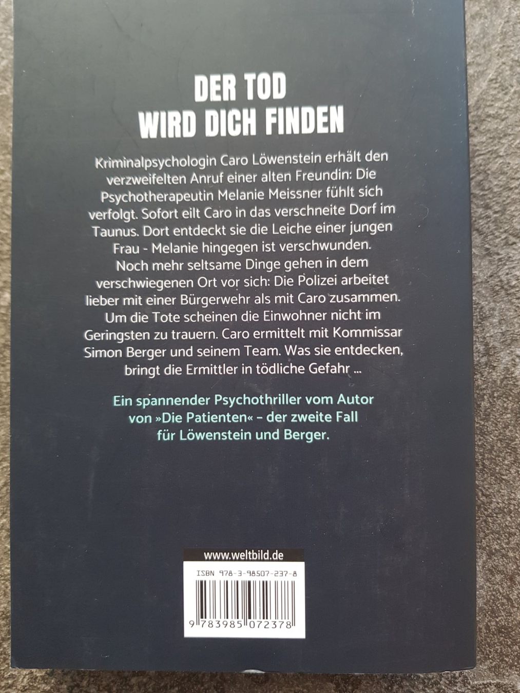 Libri: TODESKALT / Nikolas Stoltz / Thriller – Usato da Dietikon venduto da marconi07 1