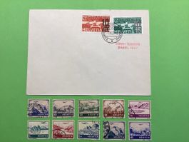 🇨🇭Briefmarken/Flugpost mit Brief