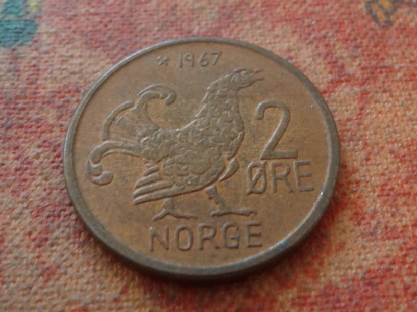 Tutti le monete: NORVEGE  2  ORE  1967 – Usato da Romanel-sur-Lausanne venduto da Swift13
