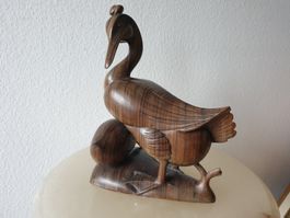 Entenfigur aus Holz