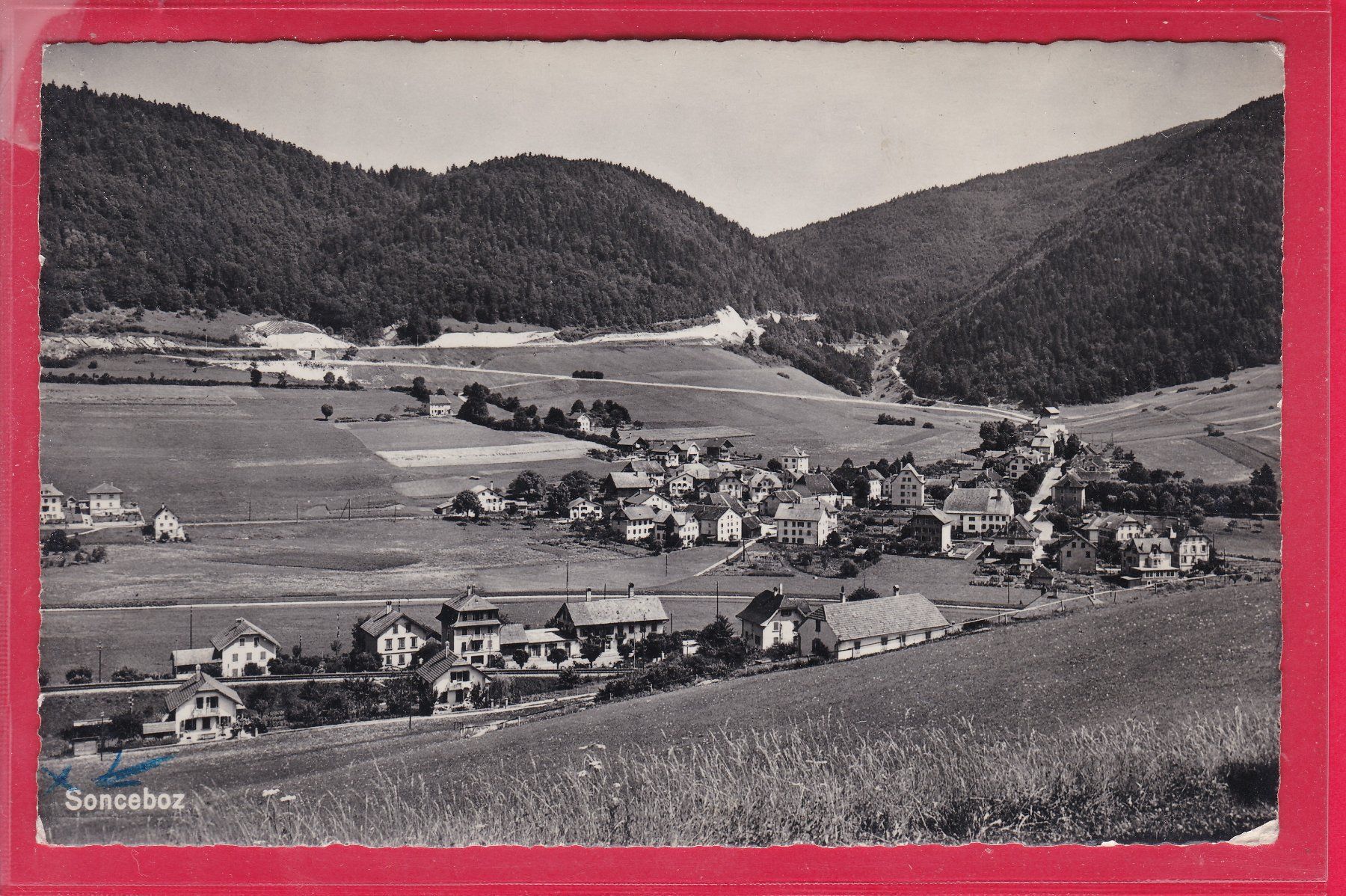 Cartoline postali: SONCEBOZ, 16.2.1961 – Usato da Oberrieden venduto da Gebirgsstelze