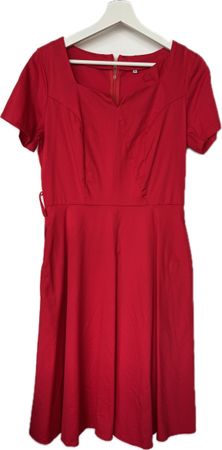 Robe rouge vintage taille M