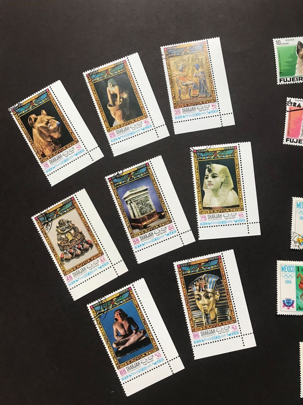 Alle Briefmarken: Kleinlot Vereinte Arabische Emirate – Gebraucht aus stäfa von brandy66 1