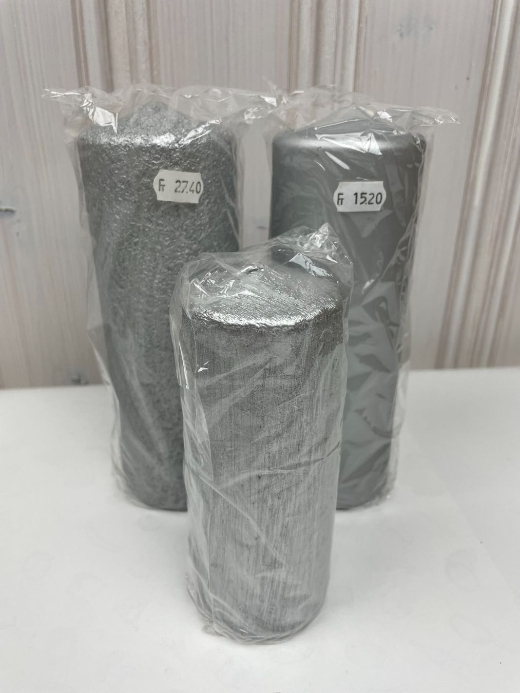 Candele: 3er Set Silber Kerzen, Gesteck Kerzen – Nuovo e nell'imballaggio originale da Wängi venduto da LiqKojote 1