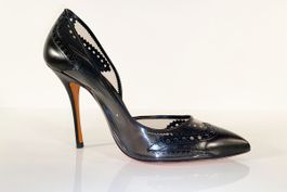 Santoni Pumps Leder High Heels schwarz Gr. 40