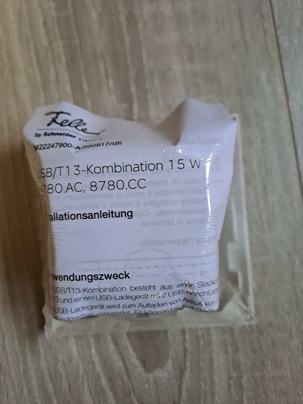 Feller Spine: Feller Steckdose T-13 USB A+C – Nuovo e nell'imballaggio originale da Lichtensteig venduto da Dolfi4 1