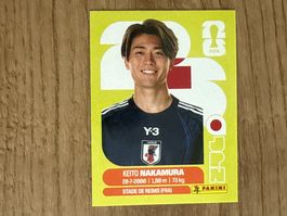Panini FIFA World Cup 2026 Sticker Keito Nakamura JPN 15