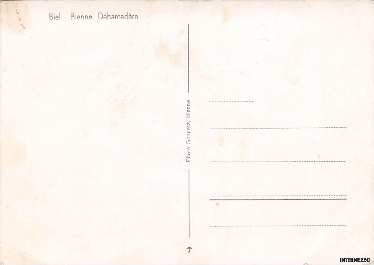 Cartoline postali: Biel Bienne BE // Débarcadère Seeufer – Usato da Basel venduto da intermezzo12 1