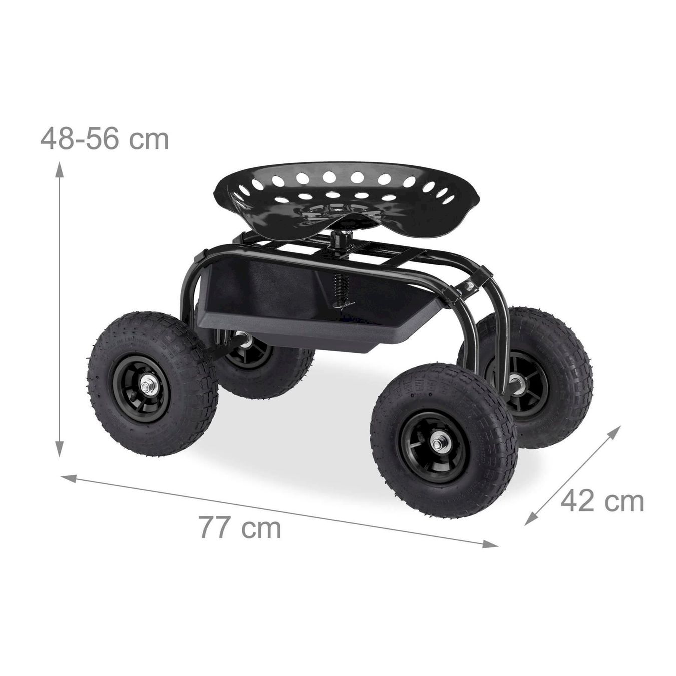 Altro in Utensili da giardino: Rollsitz für den Garten 150Kg schwarz – Nuovo e nell'imballaggio originale da Bottighofen venduto da zaap 1