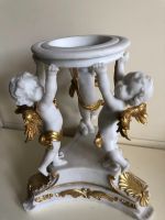 Figurine anges avec bougeoir en céramique