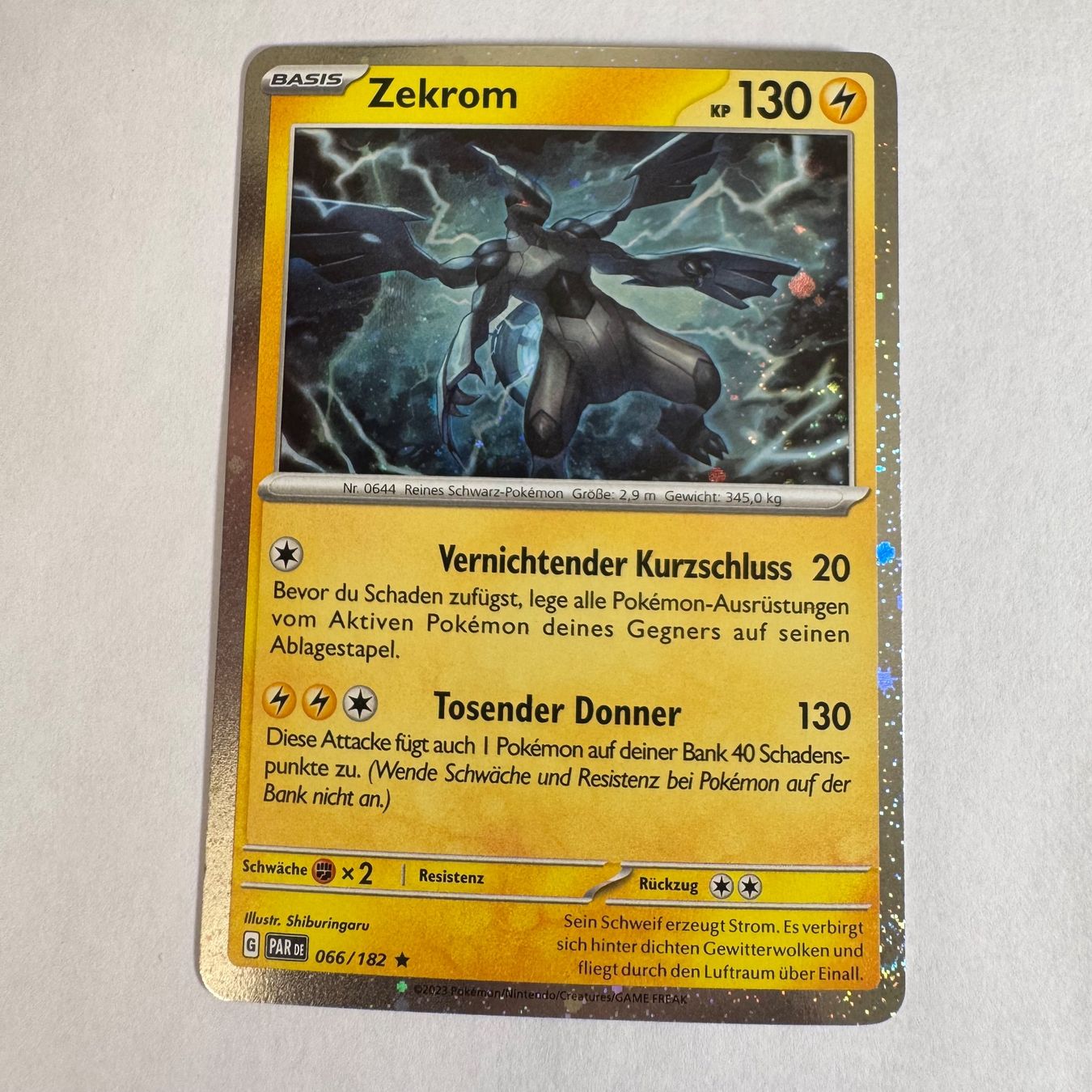 Pokémon Carte collezionabili: Pokémon PAR - Zekrom - 66 / 182 Cosmos Holo - DE – Nuovo (secondo la descrizione) da Staad SG venduto da miaCards