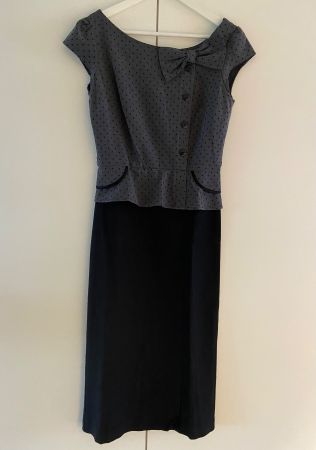 STOP STARING! Sublime robe à pois inspiration 50's L, NEUVE!