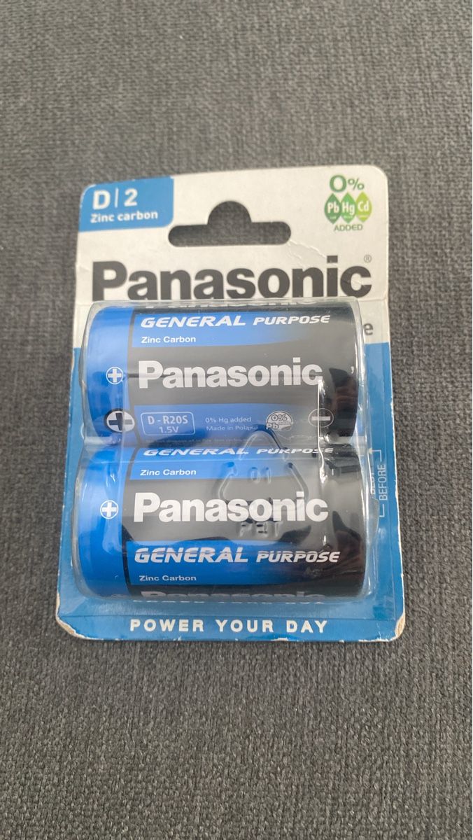 Panasonic Caricatori & Batterie: Piles Panasonic D R20 – Nuovo e nell'imballaggio originale da Chamoson venduto da Pince26