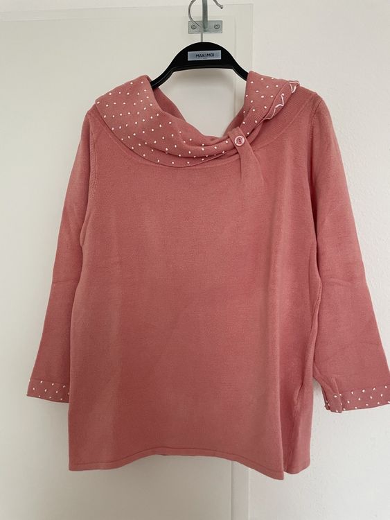 Pull rose élégant Alex & Co. T38 avec des détails blancs (Gebraucht) in ...
