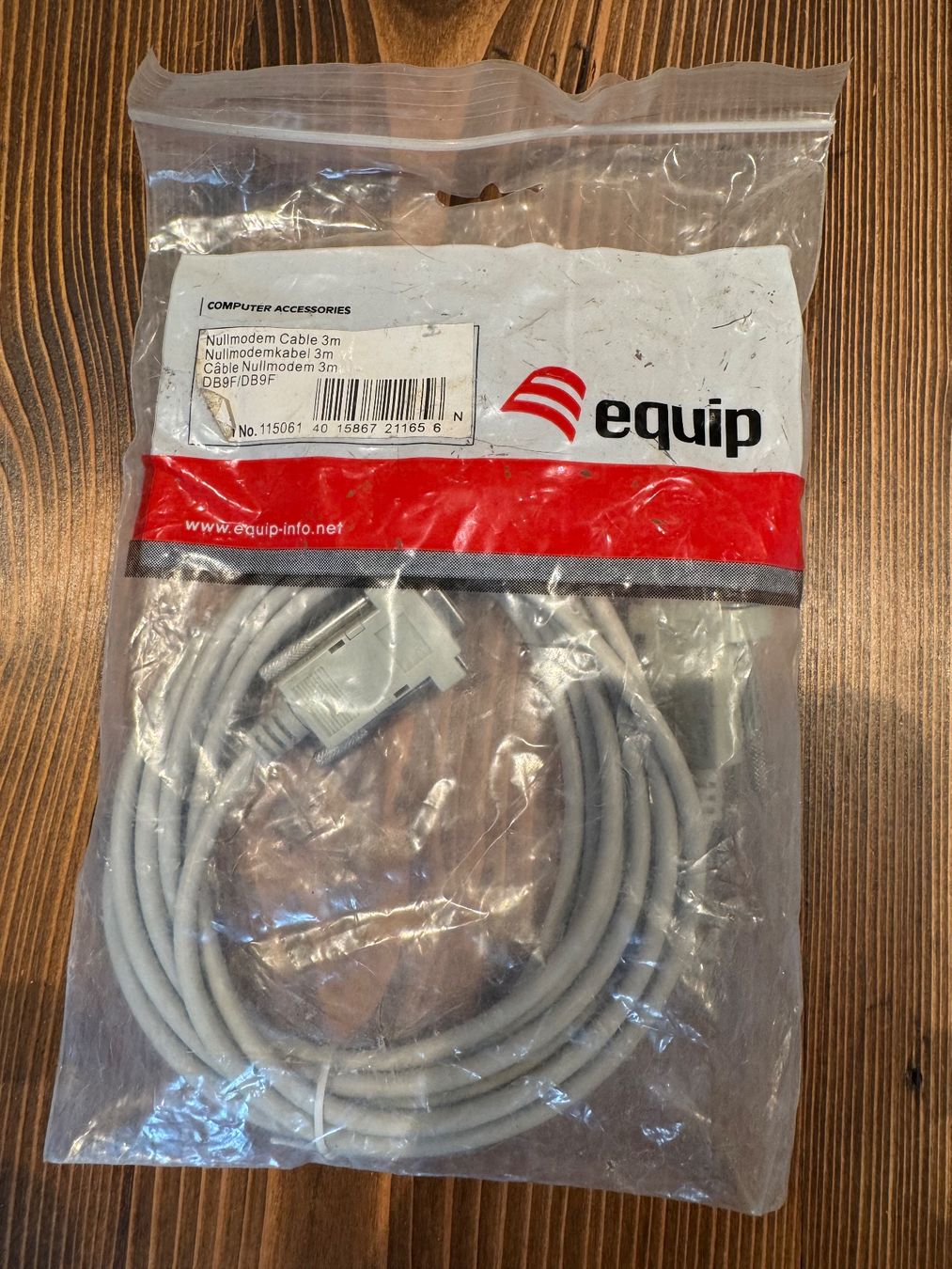 Cavi: Equip Nullmodem Kabel, 3m, DB9F/DB9F -  Neu – Usato da Arisdorf venduto da imbeck