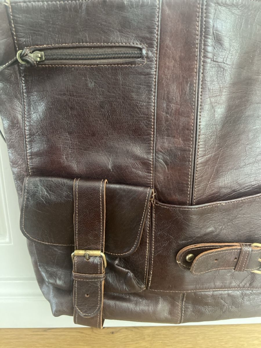 Borse: Tolle Ledertasche braun Vintage – Usato da Luzern venduto da Portfino 1